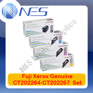 Fuji Xerox Genuine CT202264-CT202267 x4 Toner Set for CM115w/CM225fw/CP115w/CP116w/CP225w